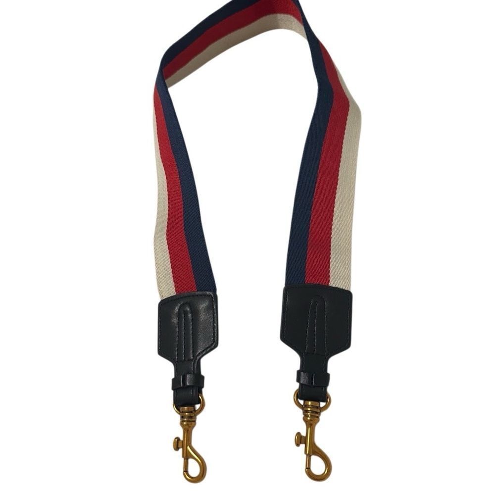Stylish Red, White, and Blue Bag Strap